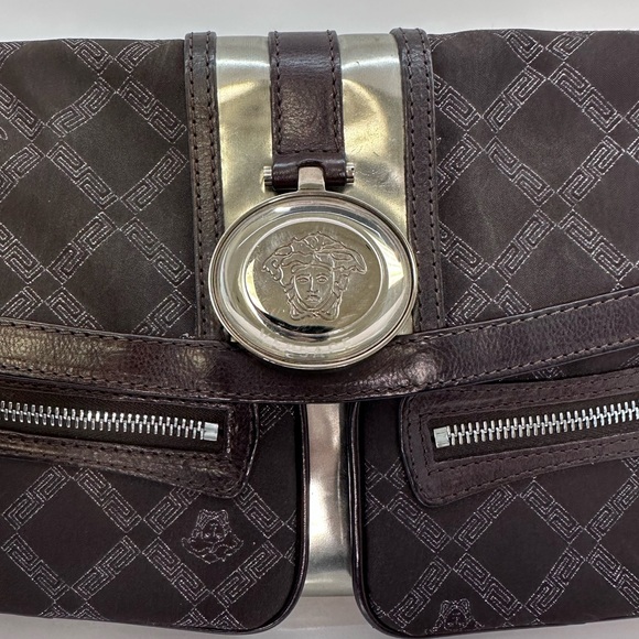 Sold ❌Versace vintage baguette brown and Silver Bag - Picture 4 of 10